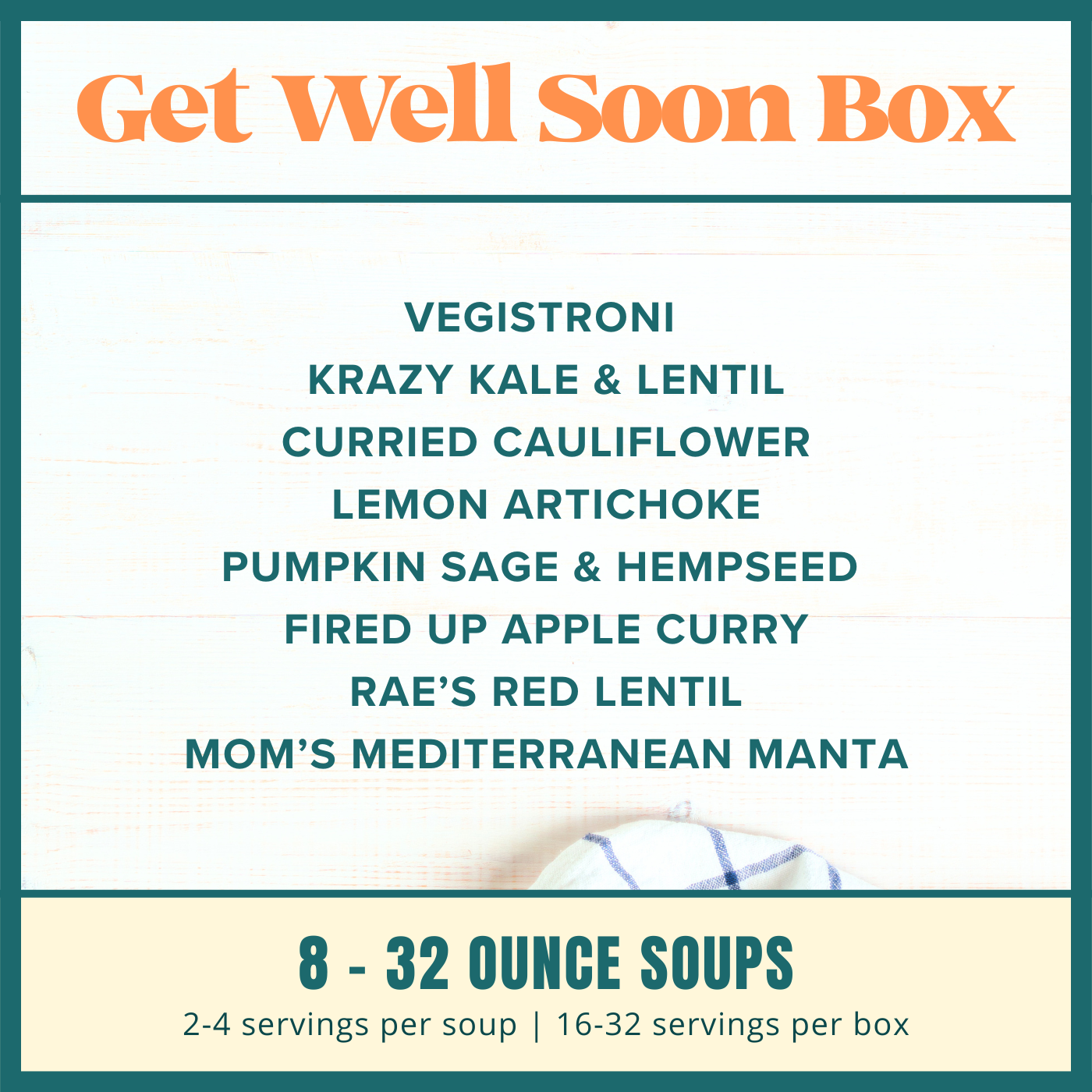 
                  
                    Get Well Soon Package (8 Soups)
                  
                